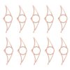 10pcs Metal Thumb Page Holder Bookmark Ring for Single Hand Reading