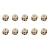 10Pcs Mult Sided Table Game Dices Role Playing Games Acrylic Round Corner Six Sided Dices Teaching Tool Easy to Use Mult Game Table Accessories for Role Playing Games