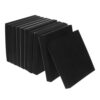 10pcs Neoprene Square Pad Foam Shock Pad Self Adhesive Black