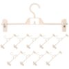 10pcs Plastic Pants Hanger Clips for Skirts and Sweaters Non Slip