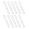 10pcs Plastic Straight Ruler with Large Print Numbers 20cm