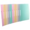 10pcs Plastic Swing Clip File Folder with Side Opening, Organizer