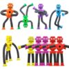 10 PCS Robot Suction Fidget Toy for Kids and Adults, Telescopic Sensory Bath Toy Suction Cup Twist Robot for Baby and Toddlers, Party Favor Christmas Stuffer Birthday Gift, Stress Relief for Teen