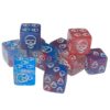 10Pcs Round Corner Six Sided Dices Role Playing Game Dices Math Counting Teaching Tool for Board Game, KTV, Party Acrylic Gift