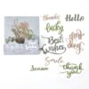 10pcs Set Art Album Sticker DIY Decoration Stamps (E) (Fraktur English)