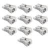 10Pcs Silver Metal Handheld Metal Mini Manual Pencil Sharpeners Silver with Single Hole Aluminum Alloy Sharpener for Standard Size Pencils Pencil Sharpeners Writing and Correction Supplies