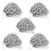 10pcs Silver Pvc Cheerleading Hand Poms for School Dance Competitions