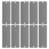 10pcs Stainless Steel Sign Blank Black Metal Name Plate for Engraving