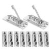 10pcs Strong Grip Metal Clipboard Binder Clips Spring Loaded File