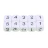 10 Pieces Game Dice Set, Classic Clear Acrylic Numeric Dice, 0.6 x 0.6 x 0.6 in, for Board Games, Party Games, Math Learning, Dungeons and Dragons and Educational Activities