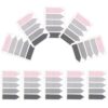 10 Sets Arrow Index Tabs 10 Bags Paper Sticky Reading Strips