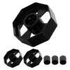 10 Sets Tape Dispenser Plastic Core Wheel Insert Replacement Black