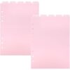 10 Sheets A5 Index Binder Dividers, Top 5 Tabs Plastic Binder Index Dividers for 6-Holes Binders, Index Tab Pages for Office and Planner Organization