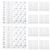 10 Sheets Face Gems Decals Self Adhesive Resin Rhinestones