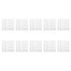 10 Sheets Face Jewels Stickers Self Adhesive Rhinestones