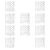 10 Sheets Flatback Adhesive Rhinestone Face Stickers