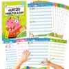 112 Pages Alphabet Tracing Book for PreK Kindergarten Alphabet and Numbers Handwriting & Tracing Workbook 26 Letters Numbers 0-9 Writing Practice Worksheets with Color-Coded Blocks for Home School