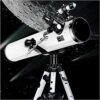 114mm Telescopes for Astronomy Beginners Astronomical Telescope Portable Travel Telescope for Beginners Kids and Adult with Aluminum Telescopic Bracket (Color : Package 1) (Package 2)