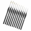 11PCS Detail Paint Brushes Sets with Triangular Handles for Detail Painting