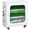 12-Port & 60-Port Rechargeable Device Charging Locker with Wheels - Secure 40-Slot Charging Station for School, Church, Airport - Combination Lock for Safety