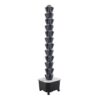 12-Tier 60-Hole Indoor Hydroponic Grow Tower,Vertical Garden System with 6.6Gal Tank,Garden Hydroponic Growing Kit for Home Apartment Garden(White,Black)