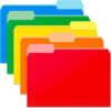 120-Pack Two Tone Color File Folders 8.5 x 11 Inch, 1/3 Cut Tab File Folder