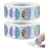 1200PCS Scratch Off Stickers Silver 25mm Round Self-Adhesive Labels for Cards DIY Crafts