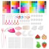 120 Colors 66000 2.6mm Fuse Beads, DIY Fuse Beads Kit with Mini Iron Tweezers and Hanging Hook Accessories, All in One DIY Craft Kit for Home Decor Crafts Gifts Pixel Art
