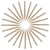 120pcs Hexagonal Short Wooden Graphite Pencil 3.5 Inch for Sketching