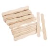 120pcs Wavy Wood Craft Sticks for Fan Handles, Wedding and Party Use