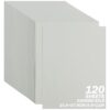 120 Sheets Light Grey Cardstock 230gsm/85lb Construction Paper 8.5 x 11in