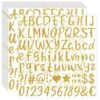 1215Pcs Gold Letter Stickers Glitter 1Inch Alphabet Stickers(15, Gold)