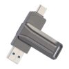 128GB USB Flash Drive, Dual USB A and Type-C Thumb Drive, Photo Stick, 2-in-1 External Storage Jump Drive for Photos, Videos and Data Backup, Android, Tablets, Laptops and PCs