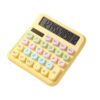 12 Digit Desk Calculator, Cute Solar Calculator, Retro Keys