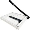 12" Guillotine Paper Cutter,Paper Cutter for Cardstock Heavy Duty 12 inch,Cut Cleanly and Quickly,12" Cut Length,10 Sheet Capacity.Paper Trimmer for Classroom,Cardstock, Art Projects,and Office Use A4