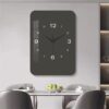 12 Inch Modern Silent Quartz Wall Clock Black 28x40CM