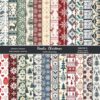 12in Retro Christmas Scrapbook Paper Pad Journals Collage Materials Decor