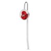 1.2" Lightweight Metal Red Flower Butterfly Book Mark for Reading Lover