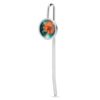 1.2" Lightweight Metal Teal and Flower Book Mark for Reading Lover