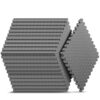 12 Pack 48 sqft Home Gym Mat, Puzzle Exercise Mat, EVA Interlocking Foam Floor Tiles for Home Workout Equipment and Kids' Play Areas - Grey, 24 in x 24 in x ½ in - 12 Tiles (Grey, 12 Pack, 48 SQ FT)