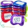12 Pack Mini Magnetic Drawing Board for Kids, Party Favor Backpack Keychain
