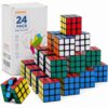 12 Pack Mini Puzzle Cubes, 1.18 Inch 3x3 Mini Magic Cube Bulk Party Favors