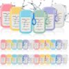 12 Pack Mist Hand Sanitizer Spray with Keychain Power Mini Hand Sanitizer Bulk Travel Size 1oz Scented Moisturizing Variety Pack Back to School Teacher Gift Staff Positive Employee Gift(Thank You)