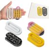 12 Pcs Acrylic Jumbo Paper Clips End of Year Student Gifts for Teacher Appreciation Gifts 4 Inch Graduation Paperclip Bookmark Notebook Pagination Mark Back to School Supplies Office Classroom