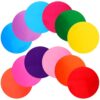 12pcs Colorful Reusable Dry Erase Stickers for Art Learning Round PVC