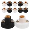 12pcs E10 Plastic Bulb Socket Holder for Student Experiment Lighting