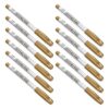 12pcs Golden Paint Pens Marker Pens for Calligraphy Craft Decorations