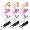 12pcs Handheld Eyebrow Pencil Sharpener with U Shaped Slots