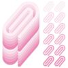 12Pcs Jumbo Teacher Acrylic Paper Clips, Back to School Teache Gift Cute Pink Bookmark Clips with Storage Box Thanksgiving Gifts for Stationery Gifts Desk Accessories Classroom Office