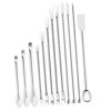 12Pcs Lab Spatula Set, Stainless Steel Sampling Scoop